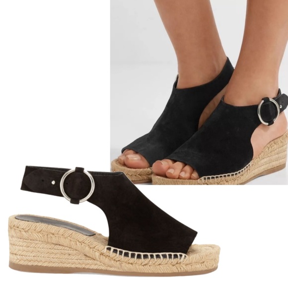 rag & bone Shoes - Rag & Bone Calla Suede Wedge Espadrille Sandal us size 8.5
